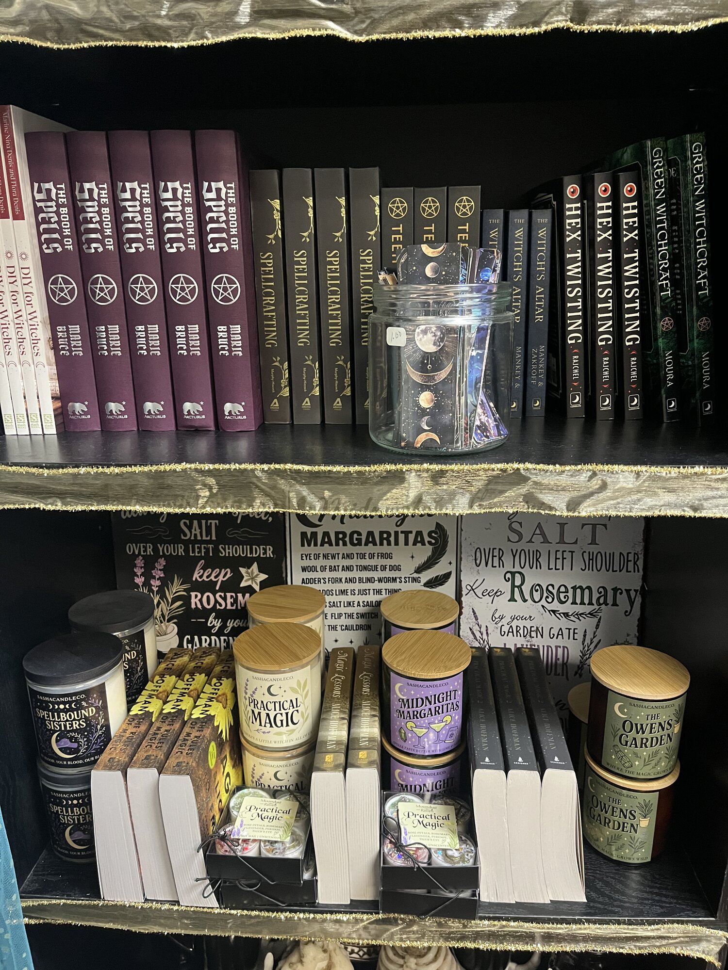 our book shelves detail 2