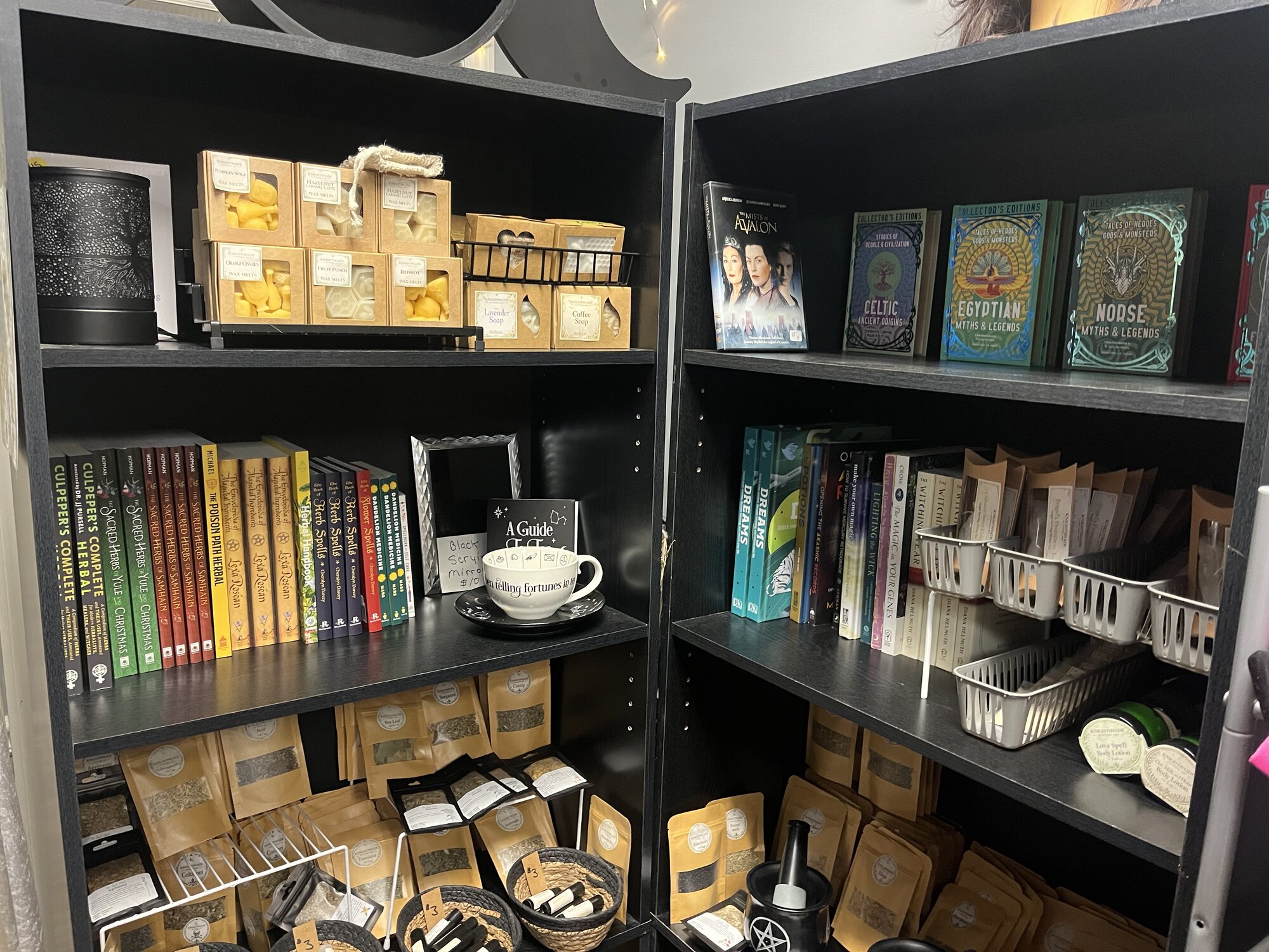 our book shelves detail 4