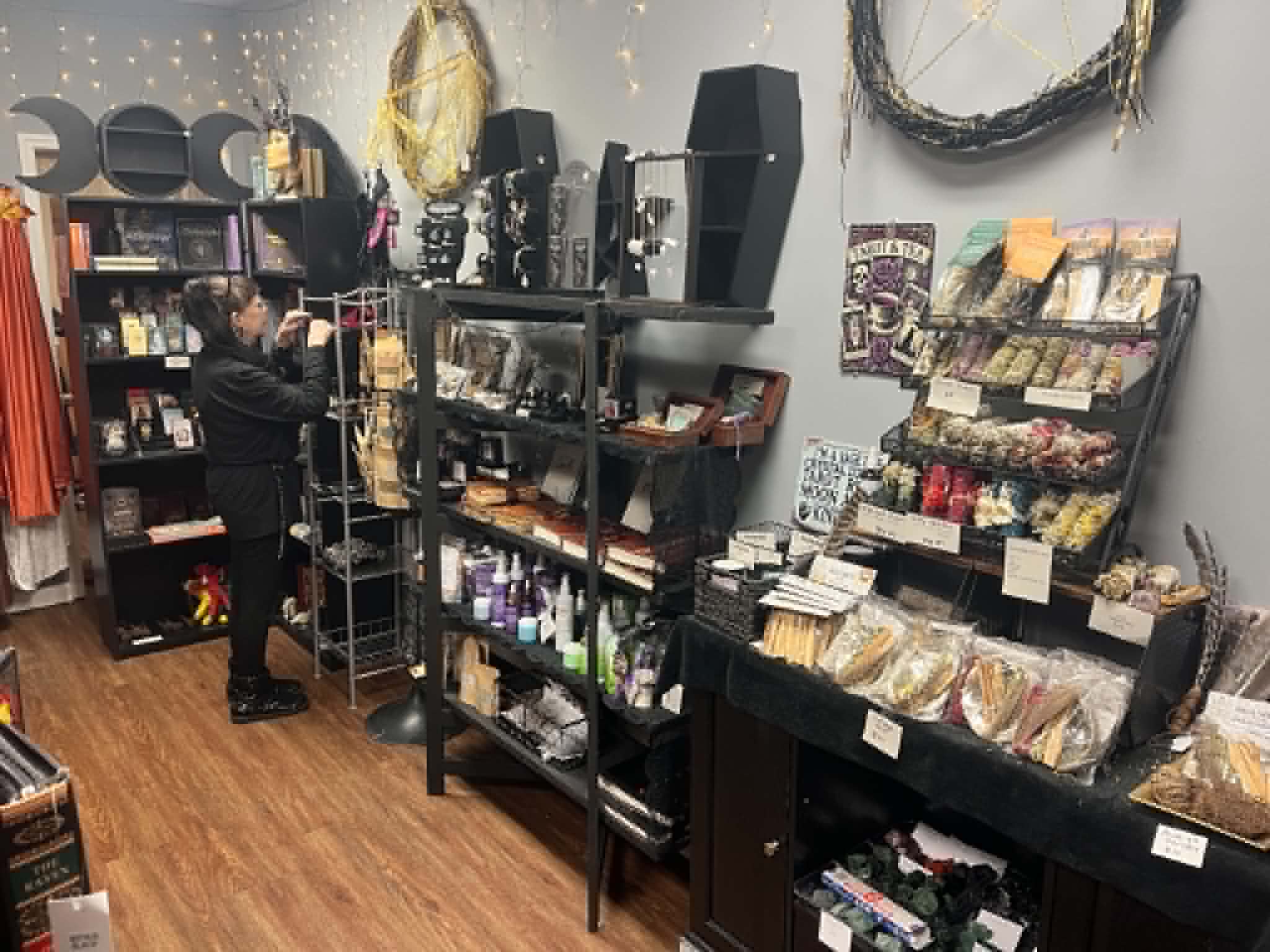 Lashan Coker inside the Enchanted room at Mystic Nook