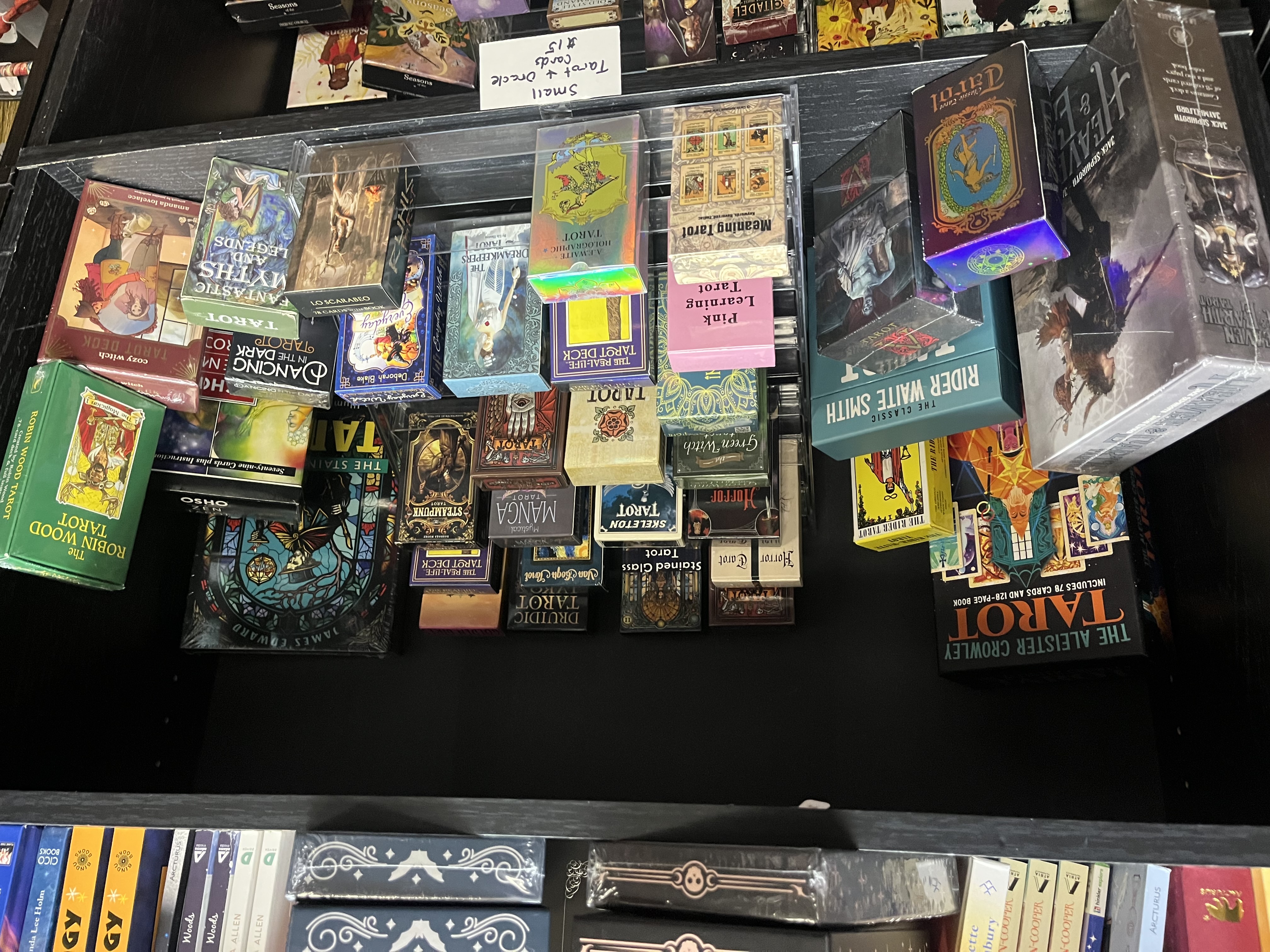 our tarot and oracle sections detail 2