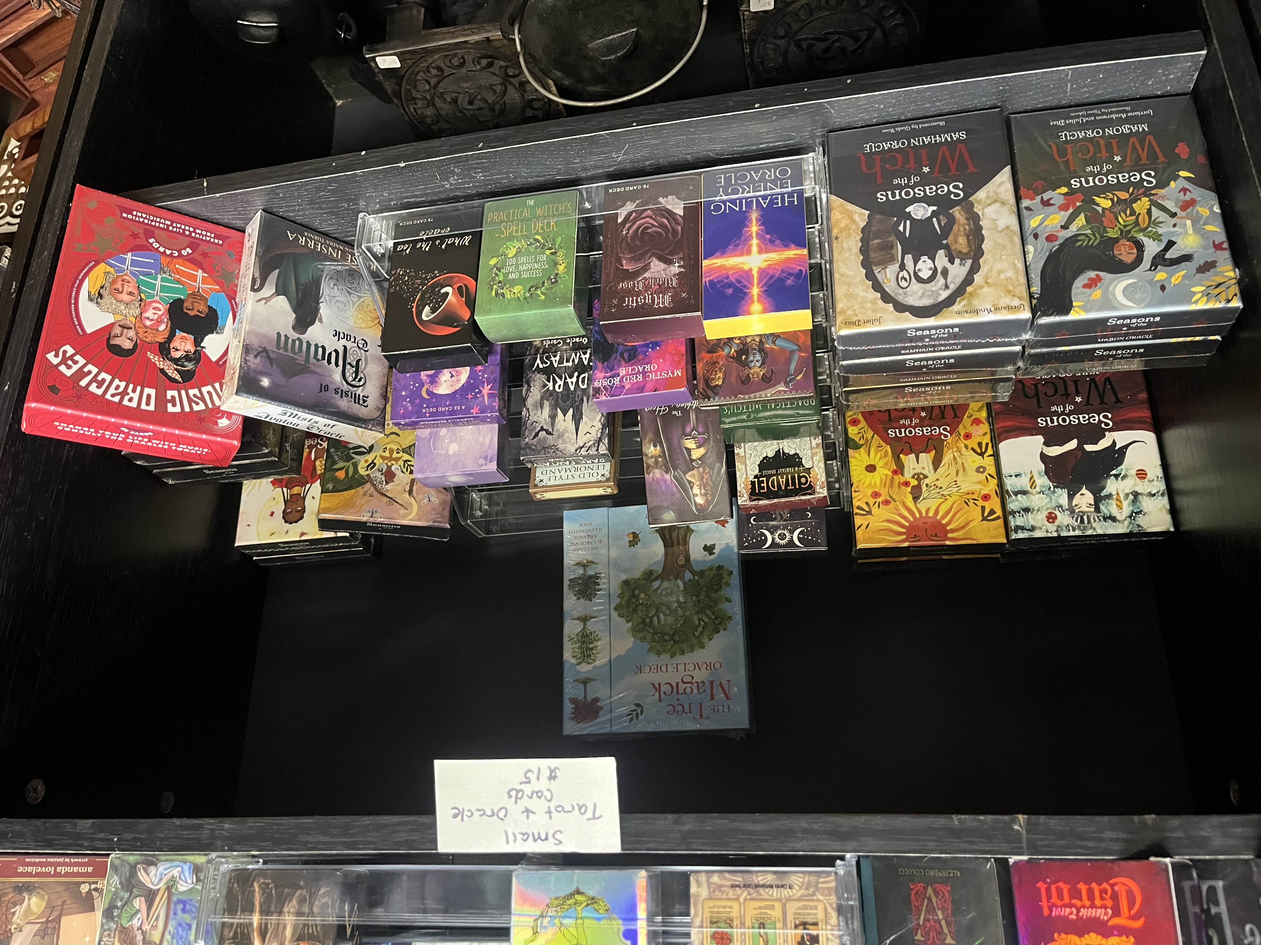 our tarot and oracle sections detail 3